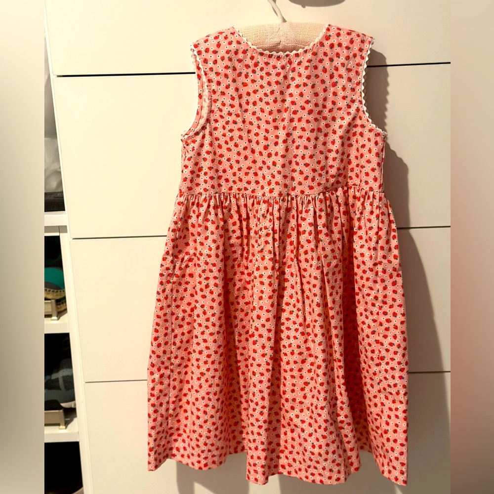Trotters Strawberry Print Adelina Summer Dress Size 8/9